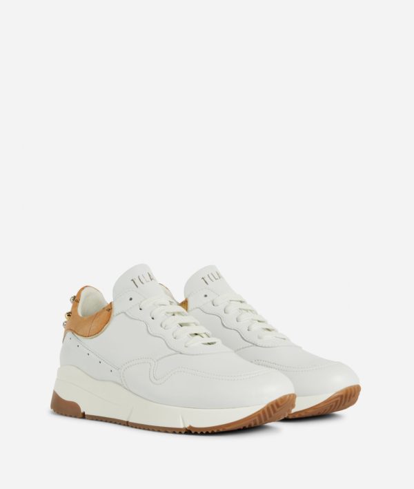 Alviero Martini 1a Classe sneakers fondo running in ecopelle bianche