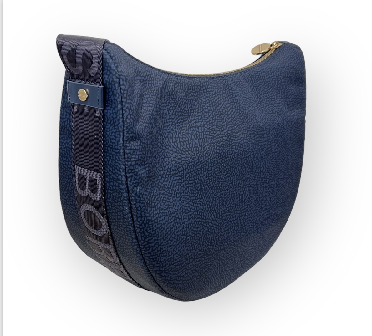 Borbonese Luna middle blue Fontana Bags Borse Valigie a Gallarate e Malpensa